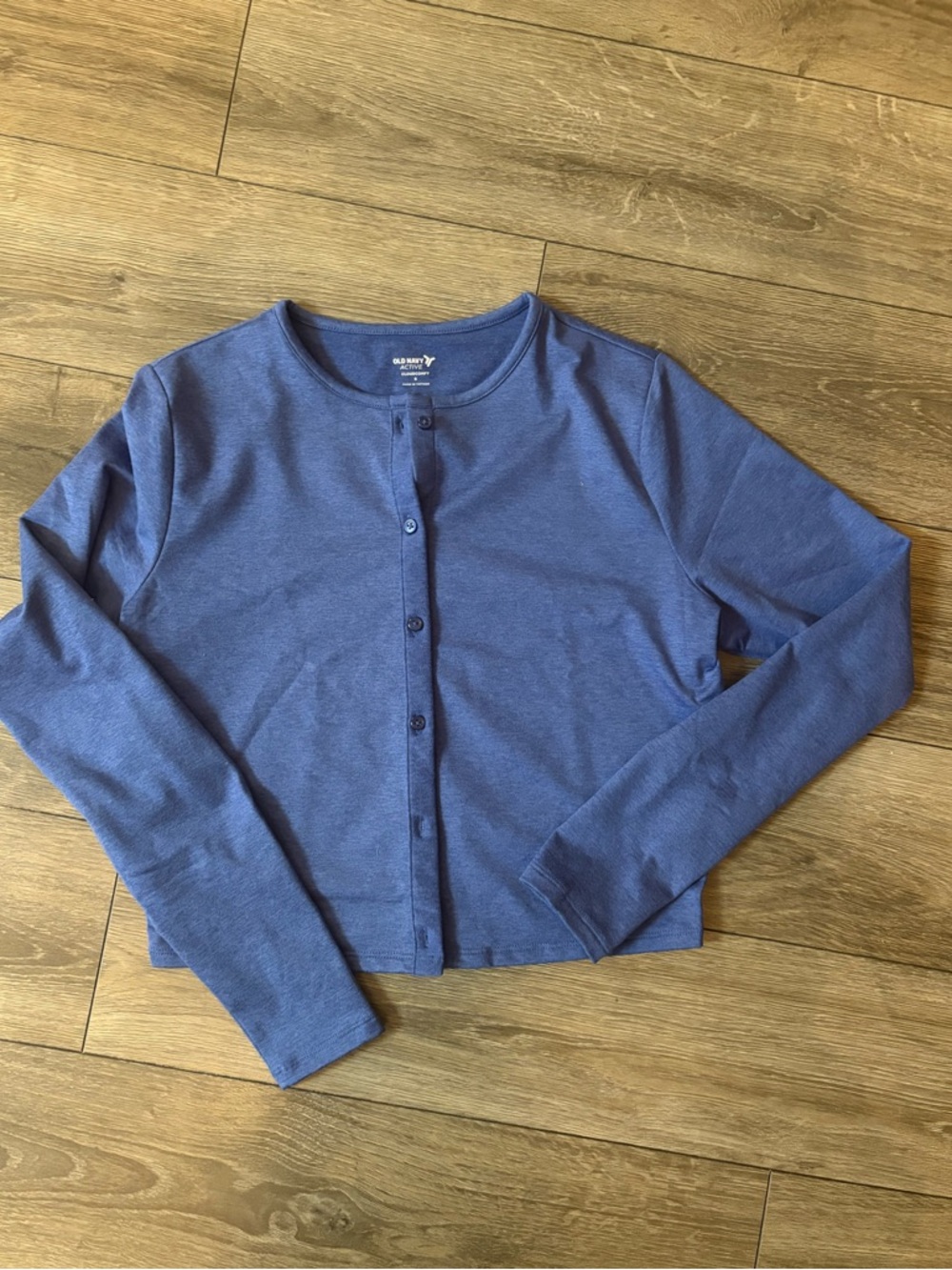 Old Navy Active Navy Blue Henley Top